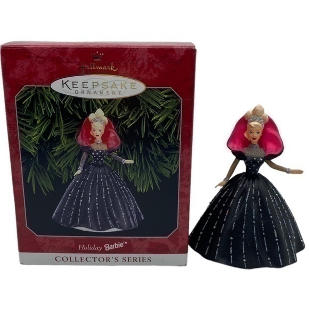 Hallmark Keepsake Vintage Holiday Barbie Christmas Ornament 1998 in Box